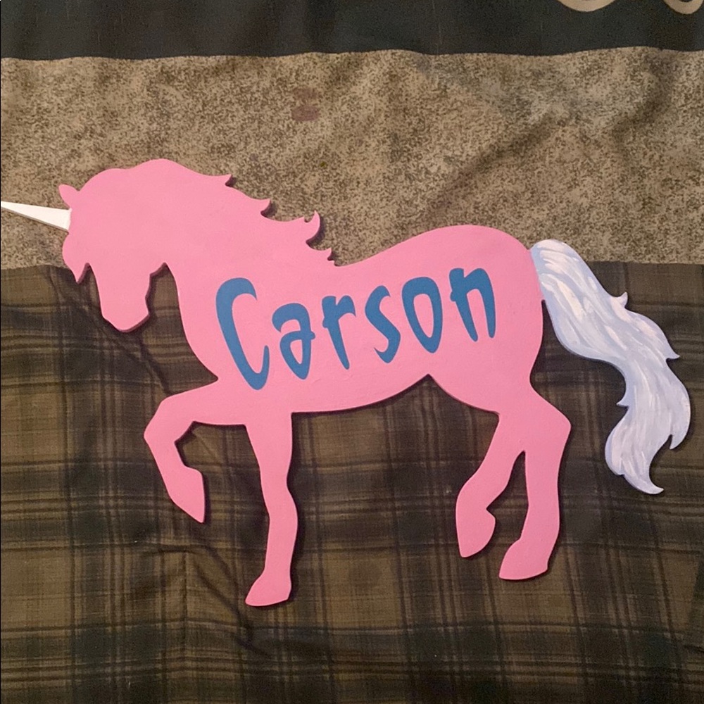 Pink Unicorn Wall Decor